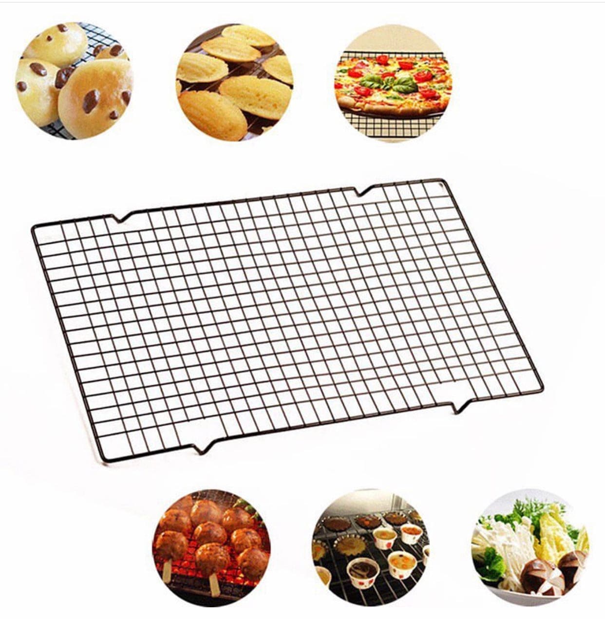 Nonstick Stainless Steel Cooling Rack, Dessert Pastry Cooling Stand, Cake Bread Cookie Pie Cooling Grid Tool, Kitchen Baking Tool Nonstick Stainless Steel Cooling Rack, Dessert Pastry Cooling Stand, Cake Bread Cookie Pie Cooling Grid Tool, Kitchen Baking Tool